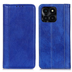 Funda de Cuero Cartera con Soporte Carcasa D03Y para Huawei Honor X6a Azul