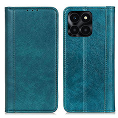 Funda de Cuero Cartera con Soporte Carcasa D03Y para Huawei Honor X6a Verde