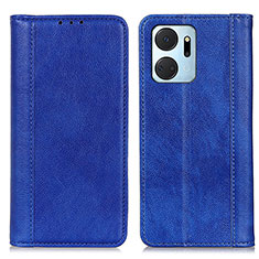 Funda de Cuero Cartera con Soporte Carcasa D03Y para Huawei Honor X7a Azul