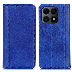 Funda de Cuero Cartera con Soporte Carcasa D03Y para Huawei Honor X8a 4G Azul