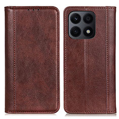 Funda de Cuero Cartera con Soporte Carcasa D03Y para Huawei Honor X8a 4G Marron