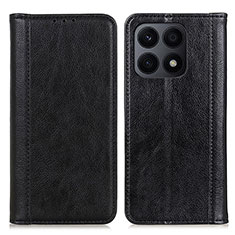 Funda de Cuero Cartera con Soporte Carcasa D03Y para Huawei Honor X8a 4G Negro