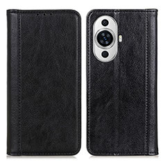 Funda de Cuero Cartera con Soporte Carcasa D03Y para Huawei Nova 11 Negro