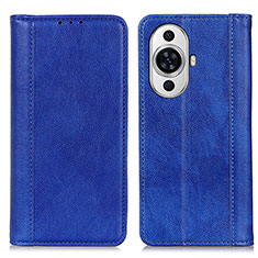 Funda de Cuero Cartera con Soporte Carcasa D03Y para Huawei Nova 11 Ultra Azul