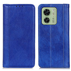 Funda de Cuero Cartera con Soporte Carcasa D03Y para Motorola Moto Edge (2023) 5G Azul