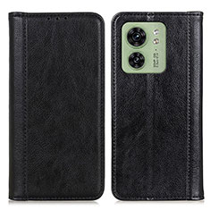 Funda de Cuero Cartera con Soporte Carcasa D03Y para Motorola Moto Edge 40 5G Negro