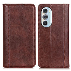 Funda de Cuero Cartera con Soporte Carcasa D03Y para Motorola Moto Edge Plus (2022) 5G Marron