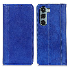 Funda de Cuero Cartera con Soporte Carcasa D03Y para Motorola Moto Edge S30 5G Azul