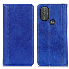 Funda de Cuero Cartera con Soporte Carcasa D03Y para Motorola Moto G Play (2023) Azul