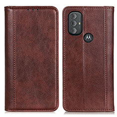 Funda de Cuero Cartera con Soporte Carcasa D03Y para Motorola Moto G Play (2023) Marron