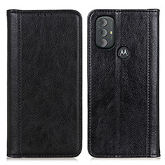 Funda de Cuero Cartera con Soporte Carcasa D03Y para Motorola Moto G Play (2023) Negro