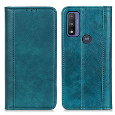 Funda de Cuero Cartera con Soporte Carcasa D03Y para Motorola Moto G Pure Verde