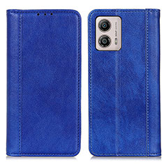 Funda de Cuero Cartera con Soporte Carcasa D03Y para Motorola Moto G53 5G Azul