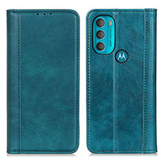 Funda de Cuero Cartera con Soporte Carcasa D03Y para Motorola Moto G71 5G Verde