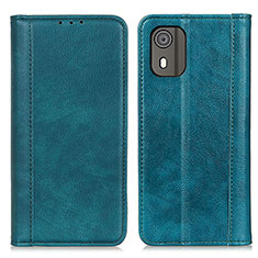 Funda de Cuero Cartera con Soporte Carcasa D03Y para Nokia C02 Verde