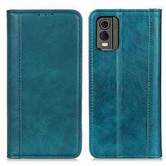 Funda de Cuero Cartera con Soporte Carcasa D03Y para Nokia C32 Verde