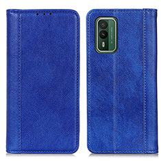 Funda de Cuero Cartera con Soporte Carcasa D03Y para Nokia XR21 Azul