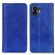 Funda de Cuero Cartera con Soporte Carcasa D03Y para Nothing Phone 2 Azul