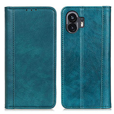 Funda de Cuero Cartera con Soporte Carcasa D03Y para Nothing Phone 2 Verde