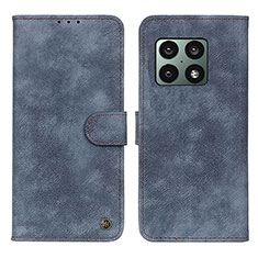 Funda de Cuero Cartera con Soporte Carcasa D03Y para OnePlus 10 Pro 5G Azul