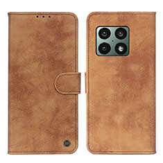 Funda de Cuero Cartera con Soporte Carcasa D03Y para OnePlus 10 Pro 5G Marron