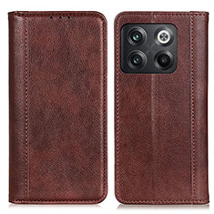 Funda de Cuero Cartera con Soporte Carcasa D03Y para OnePlus 10T 5G Marron