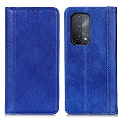 Funda de Cuero Cartera con Soporte Carcasa D03Y para Oppo A54 5G Azul