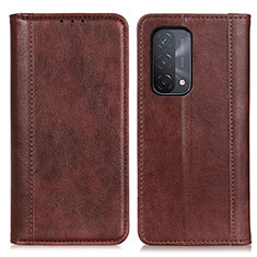 Funda de Cuero Cartera con Soporte Carcasa D03Y para Oppo A54 5G Marron