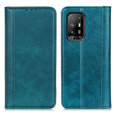 Funda de Cuero Cartera con Soporte Carcasa D03Y para Oppo A94 5G Verde