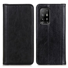 Funda de Cuero Cartera con Soporte Carcasa D03Y para Oppo A95 5G Negro