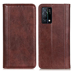 Funda de Cuero Cartera con Soporte Carcasa D03Y para Oppo K9 5G Marron