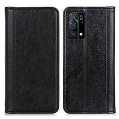 Funda de Cuero Cartera con Soporte Carcasa D03Y para Oppo K9 5G Negro