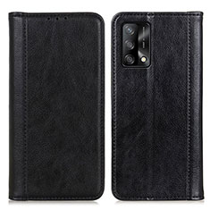 Funda de Cuero Cartera con Soporte Carcasa D03Y para Oppo Reno6 Lite Negro