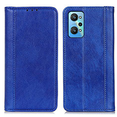 Funda de Cuero Cartera con Soporte Carcasa D03Y para Realme GT2 5G Azul