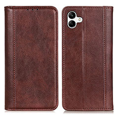 Funda de Cuero Cartera con Soporte Carcasa D03Y para Samsung Galaxy A04 4G Marron