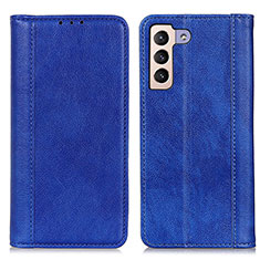 Funda de Cuero Cartera con Soporte Carcasa D03Y para Samsung Galaxy S21 Plus 5G Azul