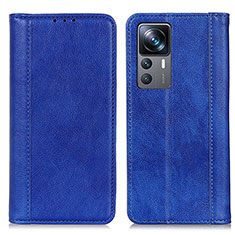 Funda de Cuero Cartera con Soporte Carcasa D03Y para Xiaomi Mi 12T Pro 5G Azul