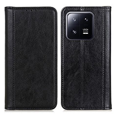 Funda de Cuero Cartera con Soporte Carcasa D03Y para Xiaomi Mi 13 Pro 5G Negro