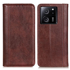 Funda de Cuero Cartera con Soporte Carcasa D03Y para Xiaomi Mi 13T Pro 5G Marron