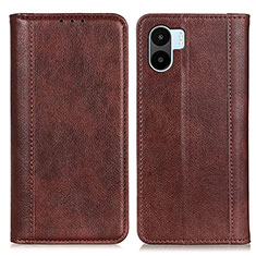 Funda de Cuero Cartera con Soporte Carcasa D03Y para Xiaomi Poco C51 Marron