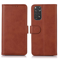 Funda de Cuero Cartera con Soporte Carcasa D03Y para Xiaomi Redmi Note 11 4G (2022) Marron