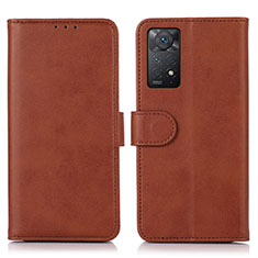 Funda de Cuero Cartera con Soporte Carcasa D03Y para Xiaomi Redmi Note 11 Pro 4G Marron