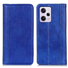 Funda de Cuero Cartera con Soporte Carcasa D03Y para Xiaomi Redmi Note 12 Pro 5G Azul