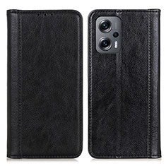 Funda de Cuero Cartera con Soporte Carcasa D03Y para Xiaomi Redmi Note 12 Turbo 5G Negro