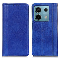 Funda de Cuero Cartera con Soporte Carcasa D03Y para Xiaomi Redmi Note 13 Pro 5G Azul