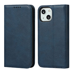 Funda de Cuero Cartera con Soporte Carcasa D04T para Apple iPhone 13 Azul