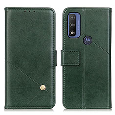 Funda de Cuero Cartera con Soporte Carcasa D04Y para Motorola Moto G Pure Verde