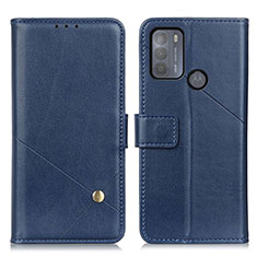 Funda de Cuero Cartera con Soporte Carcasa D04Y para Motorola Moto G50 Azul