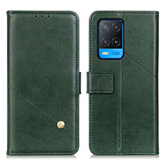 Funda de Cuero Cartera con Soporte Carcasa D04Y para Oppo A54 4G Verde