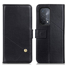 Funda de Cuero Cartera con Soporte Carcasa D04Y para Oppo A74 5G Negro